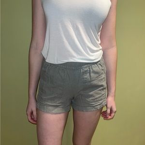 OLD NAVY light gray linen shorts